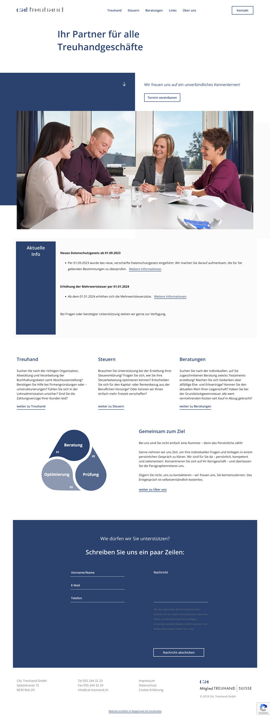 Website Treuhand Rueti Zuerich.ch