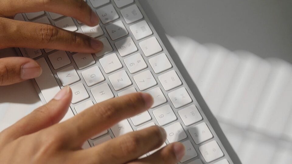 Tastatur Mit Finger