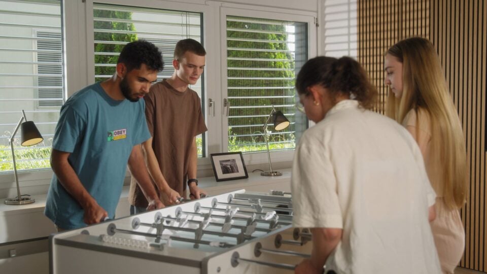Team Der Marketing Agentur Am Tischfussball